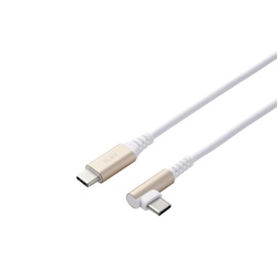 ＵＳＢ−Ｃケーブル　ＰＤ　Ｌ字　２ｍ　ホワイト