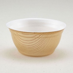 どんぶり容器 D-6(本体)もくめレンジ 青葉紙業