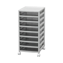 フロアケース　オフィスチェスト　浅型８段