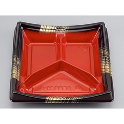 シーピー化成 どんぶり容器 BF角皿35-3 西京 本体 発泡