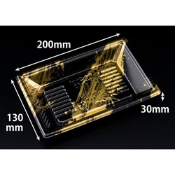 リスパック 寿司容器 新万角20-13F らいらく金 本体