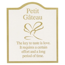 テープ無 OPP袋 PETITGATEAUゴールドシール(100枚) ヘッズ