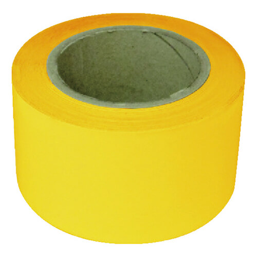 【廃番商品】ラインテープ70mm×20m　黄　【新富士 業務用超強力ラインテープ 黄（幅７０ＭＭ×長さ２０Ｍ）】