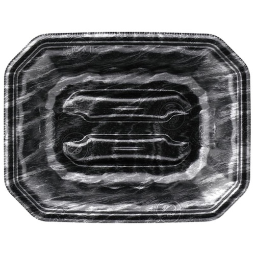 発泡トレー メガプレート20-15(37) エコ黒木銀 エフピコ