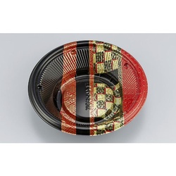 シーピー化成 どんぶり容器 BF丸丼18L 越後赤 本体