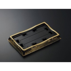 中央化学 寿司容器 HS 天城 18-3 まきえ金-BK 本体