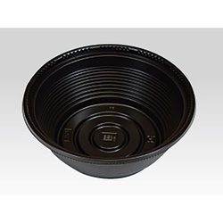 どんぶり容器 STM155-350黒 本体 北原産業