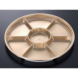 中央化学 オードブル容器 DXPD 丸44-7 G-BK 本体