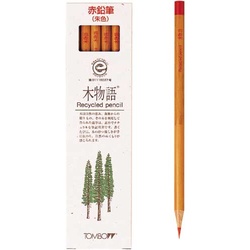 エコ鉛筆　木物語　朱色　１２本入　３セット