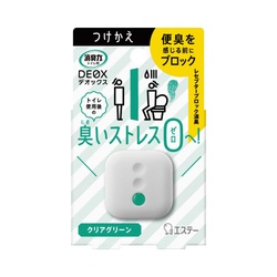 消臭力ＤＥＯＸ　トイレ用　クリアグリーン　付替×４