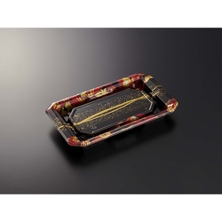 中央化学 寿司容器 HS澄板18-11 一陣R-BK 本体