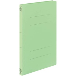 フラットファイルＶ樹脂とじ具　Ａ４縦　緑　１００冊
