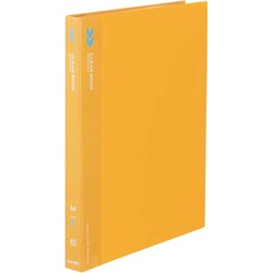 クリヤーブックＫ２　固定式Ａ４縦４０Ｐ橙１０冊