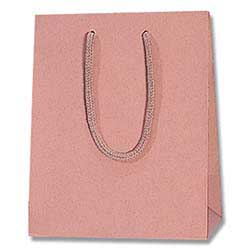 【廃番商品】手提げ紙袋（ローズレッド 塗工・アクリル紐・幅200×マチ120×高さ250mm）