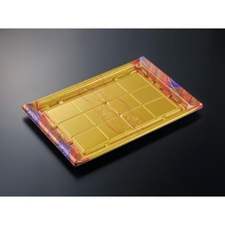 中央化学 刺身容器 CF宴角 40-27 華やぎV-BK 本体