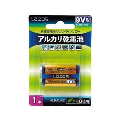 アルカリ乾電池　９Ｖ形　１個入
