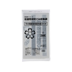 市町村ゴミ袋 佐倉市指定袋 紙容包 30L 10P ジャパックス