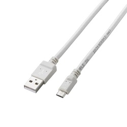 ｍｉｃｒｏＵＳＢケーブル　１．２ｍ　ホワイト