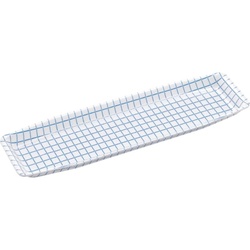 鮮魚トレー M-84 ブルーチェック W エフピコ