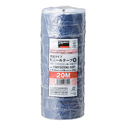 【廃番商品】トラスコ中山 脱鉛タイプ ビニールテープ 19mm×20m 青 TM1920B-10P（10巻入）