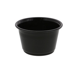 HEIKO PPカップ 4オンス 浅型 口径74mm ブラック 50個/袋