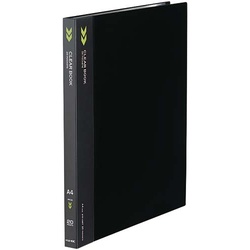 クリヤーブックＫ２　固定式Ａ４縦２０Ｐ黒１０冊