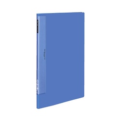 クリヤーブックウェーブカット　固定式Ａ３縦２０Ｐ青