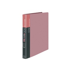 名刺ホルダー差替式　Ａ４縦　桃　３０穴５００名横入