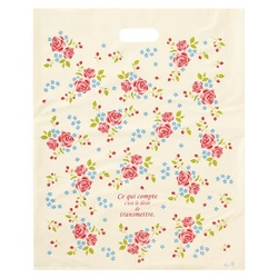 ポリ手提げ ローズガーデンPEバッグ-2(50枚) ヘッズ