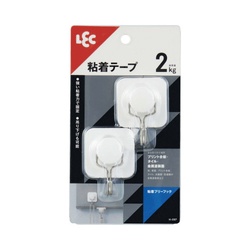 粘着フリーフック　２個