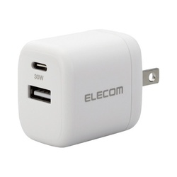 ＡＣ充電器　３０Ｗ　小型　ホワイト
