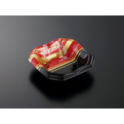 中央化学 どんぶり容器 SD 波音丼 K16浅 弦R-BK 本体 発泡