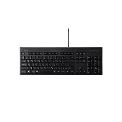 有線フルキーボード　丸洗い対応　ブラック