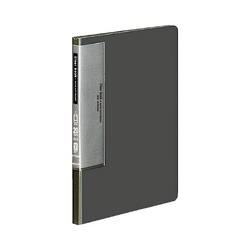 クリヤーブック固定式Ａ５縦２０枚濃灰Ｘ３