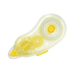 修正テープ　ホワイパーエコ　４ｍｍイエロー本体５個