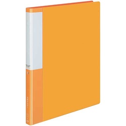 名刺ホルダーポジティ差替式　Ａ４縦　橙　３００名