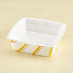 弁当容器 サラダカップ(小)ストライプ 青葉紙業
