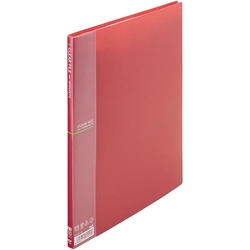 クリアファイルＡ４縦１０Ｐワインレッド　１０冊