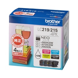 純正インク　ＬＣ２１９／２１５−４ＰＫ　２個