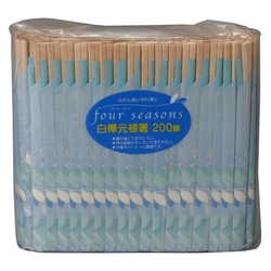 割箸 フォーシーズン 白樺元禄箸 200膳 大和物産