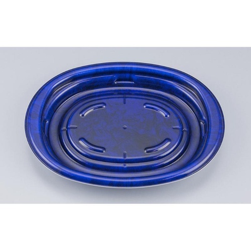 テイクアウト容器 TNハピプレ64浅 ペトラ青本体 シーピー化成