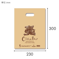 【廃番商品】HEIKO 手抜き (小判抜き) ポリ袋 バイオHDポリ 23-30 コットンベア 100枚