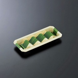 中央化学 寿司容器 HS にぎり 4DAN 笹緒GN-BK 本体