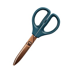 ハサミ　サクサ　チタン・グルーレス刃　ダークブルー