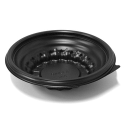 どんぶり容器 夢丼40本体黒 デンカポリマー