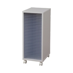 木製フロアケース　超浅３０段