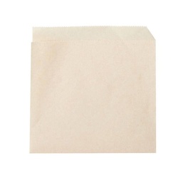 パックタケヤマ 耐油平袋 耐油ナチュラル 三角袋 バーガー袋 S