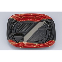 シーピー化成 弁当容器 CBFまろん8S-1 光重赤 本体