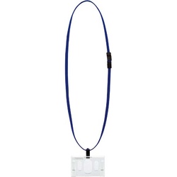 名札セット　ハードケース・ＩＤカードサイズ　青