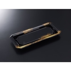 中央化学 寿司容器 HS澄板24-11 金彩BK-BK 本体